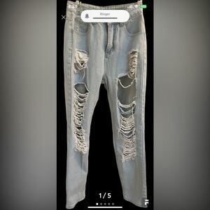 Shein size 2 distressed jeans